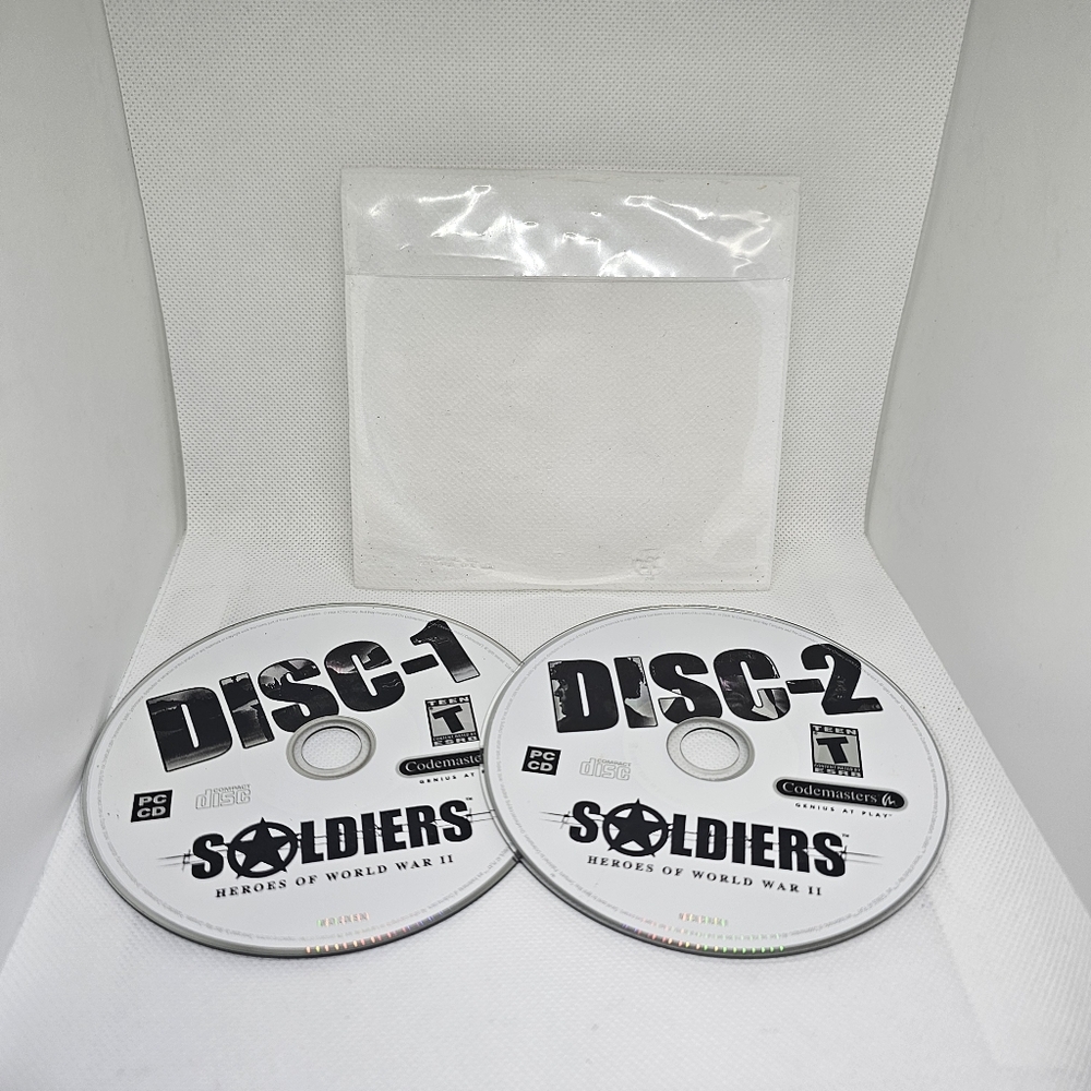 Soldiers Heroes Of World War 2 II 2004 Two Discs Set for Windows XP - Discs Only